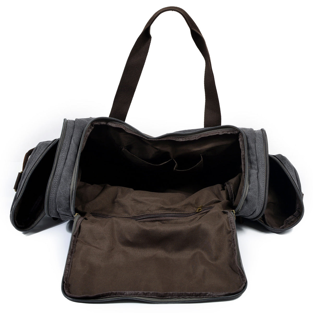 David | Canvas duffle bag for travel made of Vegan Leather