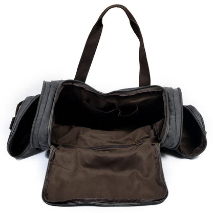 David | Canvas duffle bag for travel made of Vegan Leather