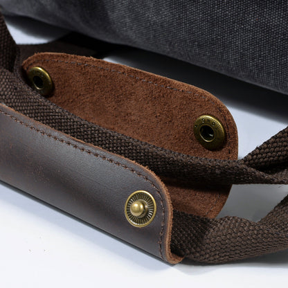 David | Canvas duffle bag for travel made of Vegan Leather