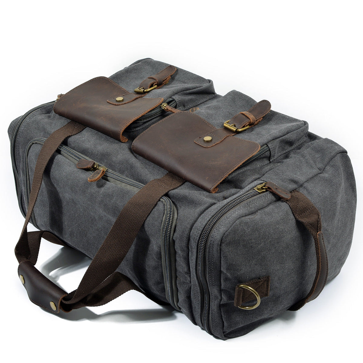 David | Canvas duffle bag for travel made of Vegan Leather
