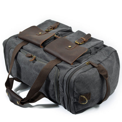 David | Canvas duffle bag for travel made of Vegan Leather